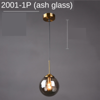 Modern Glass Ball Pendant Lighting Fixture Golden Ring Kitchen Dining Room Bedside Hanging Lamps Luminaire Suspension Lights