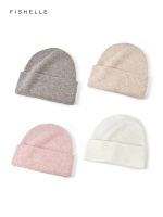 Solid Color Pure Wool Hat Womens Autumn Winter Warm Knitted Wool Cap Casual Beanie For Adults Holiday Gifts