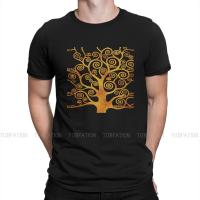 Tree Gold Gustav Klimt Painting T Shirt Classic Fashion Large O-Neck Tshirt Top Sell Harajuku MenS Clothing 【Size S-4XL-5XL-6XL】