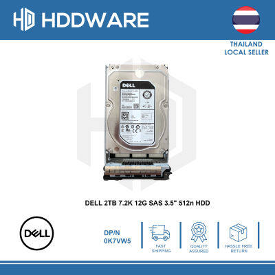 DELL 2TB 7.2K 12G SAS 3.5" 512n HDD // 0K7VW5 // K7VW5// ST2000NM0045