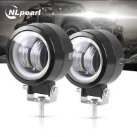 Nlpearl ไฟทำงาน LED 20W ออฟโรดแท่ง LED กันน้ำ12V 24V 6D ไฟ LED แถบแสงตานางฟ้าสำหรับรถจักรยานยนต์รถ SUV รถ ATV รถบรรทุกเรือ4X4