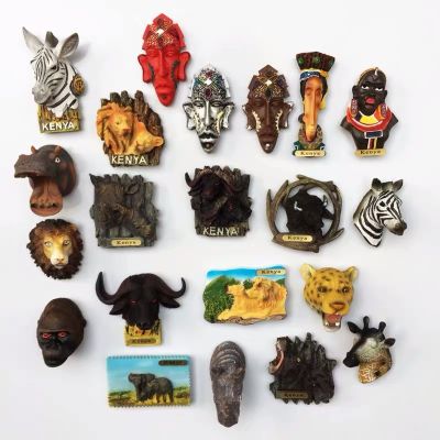 African 3d Fridge Magnets Docor Kenya Humanity Animal Tourism Souvenir Refrigerator Stickers Original Ecological Ethos Gift Idea