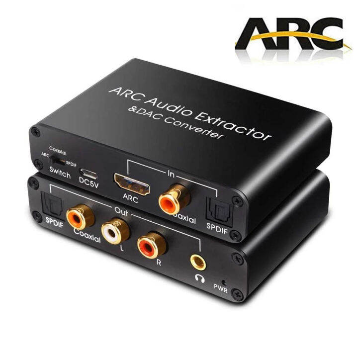 DAC Audio Converter ARC Audio Extractor Optical SPDIF