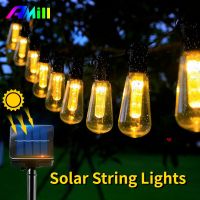 High Brighter Solar String Lights IP65 Waterproof Ramadan Home 30 Bulbs Retro Camping Outdoor Garland Garden Party Fairy Lamp Fairy Lights