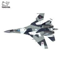 TOOYFUL 1:100รัสเซีย SU35 Fighter ของเล่นเด็ก Fighter ของเล่นเด็กรุ่น Diecast สำหรับ Home ชั้นวางตารางตกแต่งคอลเลกชัน Gift