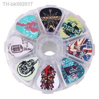 ✲●♝ SOACH 50pcs guitar picks pick 1 box case colorful fashion Guitar Accessories cartoon Guitar paddle Mix Plectrums Clear Makeup