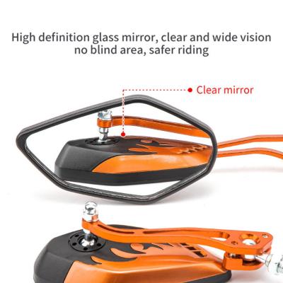 “：{}” 1 Pair Motorcycle Mirror Scooter E-Bike Rearview Mirrors Electrombile Back Side Mirror 8Mm 10Mm Universal