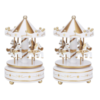 Music Box Merry Go Round Music Box Room Decorations Rotatable Wind Up Music Box Best Gifts Gift for Boys Girls