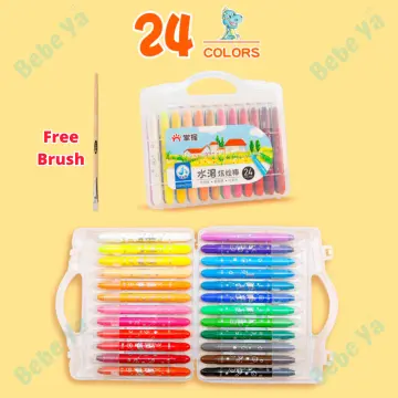 12-color children's crayons not dirty hands oil pastel children's painting  safety peanut crayons easy to hold - AliExpress