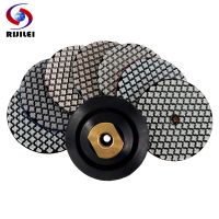 7Pcs/Set Super 3 Inch Dry Diamond Polishing Pad Flexible Sanding Discs New Design Marble Granite Stone Tile 80mm Grinding Wheels