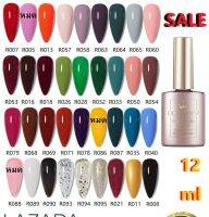 เจลทาเล็บ สีเจลทาเล็บROHWXY UV/LEDสีเจล สีทาเล็บเจล แแบบต้องอบ 12ml (ต้องใช้เครื่องอบ) (พร้อมส่งจากประเทศไทย)