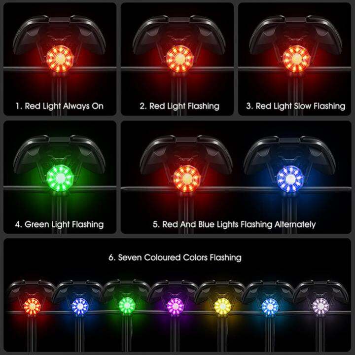 ความสว่างสูงเตือนความปลอดภัย-led-ไฟท้ายจักรยานปั่นจักรยานตะวันตก-สินค้ามาใหม่มี6โหมดชาร์จ-usb-ได้เพื่อความปลอดภัยเมื่อเบรก