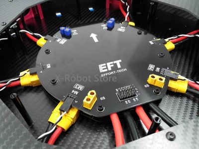 EFT Large Current Power Distribution Board PDB Board 12S 480A For Agricultural Drone Quadcopter Hexacopter UAV