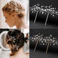 【YD】 Pearlet Bride Pearls Bridal Hair Pins Set Wedding Stickers Accessories for Jewelry