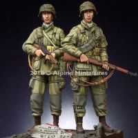 【Be worth】 Toy Shoy &amp; Stationers 1/35ชุดทหารม้า101st มี2หัวที่แตกต่างกันโมเดลเรซิ่นหน้าอก GK ชุดประกอบและไม่ได้ทาสี