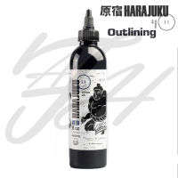 Harajuku Tattoo Ink Black Color Out Line 8oz หมึกสักลายฮาราจูกุ นสักลงเส้น