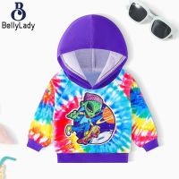 Boys Hooded Sweatshirt Cartoon Alien Printing Long Sleeves Pullover Casual Outdoor Sport Sweater【fast】