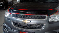 กันแมลง ใหญ่  สีดำ จำนวน 1 ชิ้น CHEVROLET Trailblazer  เชฟโรเลต เทเบเซอร์ เทรลเบลเซอร์ 4ประตู ปี 2012-2015 Bug Guard (Big Size)