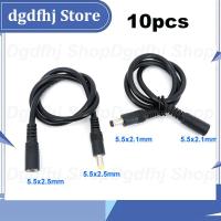 Dgdfhj Shop 10x DC male to female power supply Extension connector Cable Plug Cord wire Adapter for led strip camera 5.5X2.1 2.5mm 12v 18awg