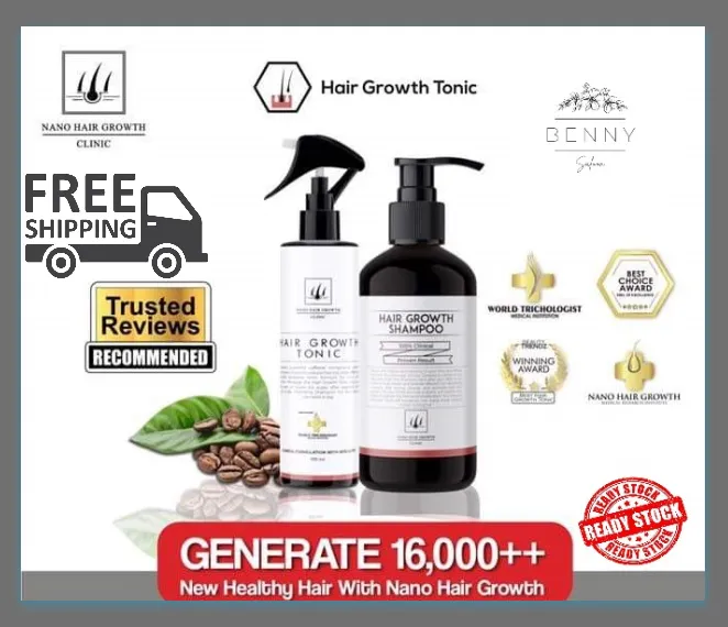 ✨READY STOCK✨ NANO Hair Growth Clinic Shampoo & Tonic Series | Lazada