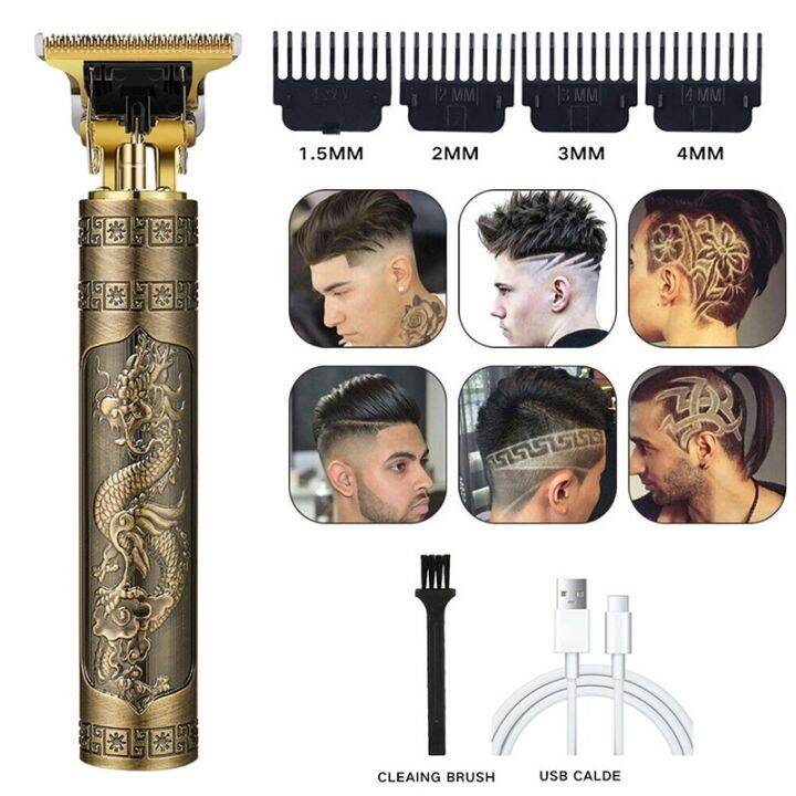【COD】 rasor dragon carving trimmer hair clipper portable razor electric ...