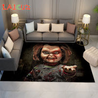 Horror Doll Chucky Car Movie Characters Large Anti-Slip Area Rugs and Cars for Home Living Room Bedroom Halloween Mats