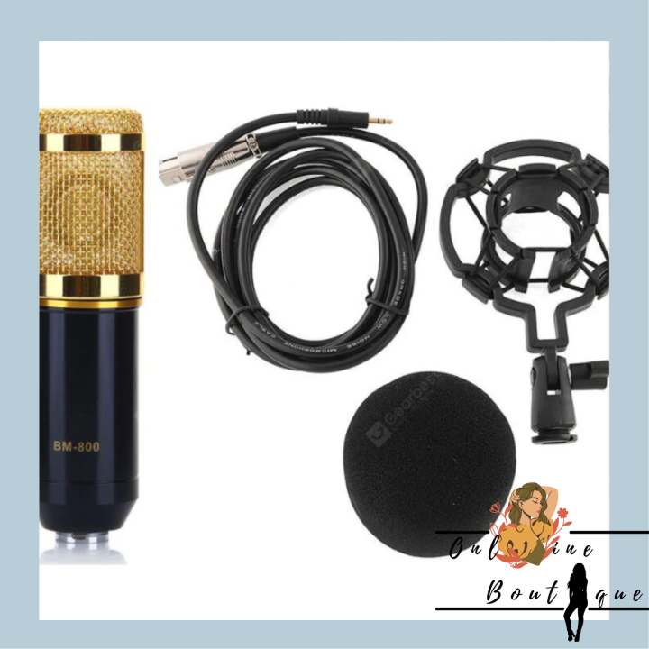 OB Bm-800 Microphone Complete Set (V8 Soundcard, BM800 Microphone ...