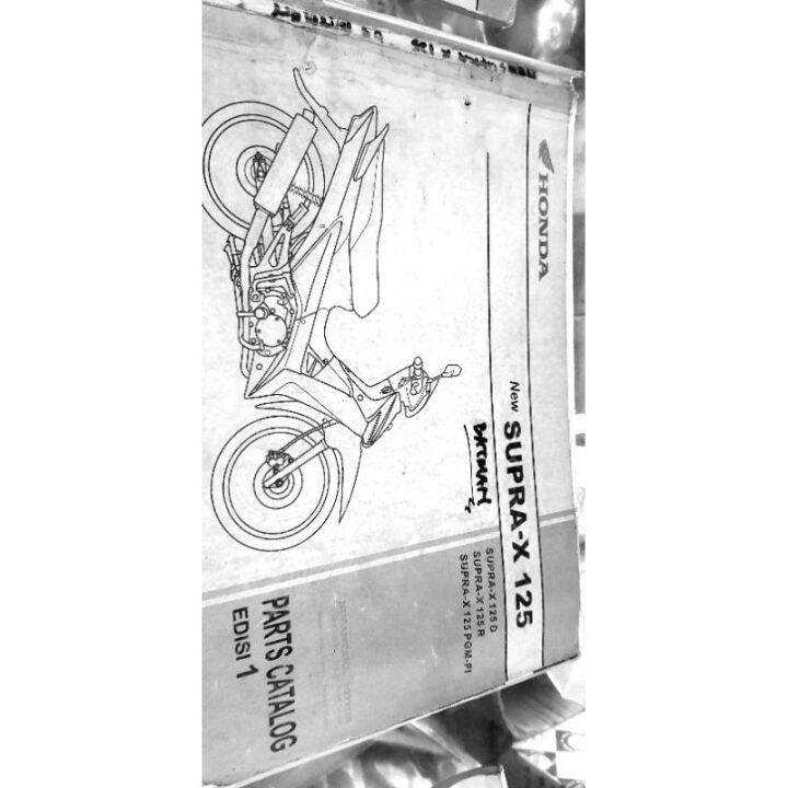 Buku part katalog katalogue catalogue Catalog Copian Honda supra x 125