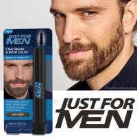 Just For Men 1-Day Beard&amp;Brow Color Brush In Medium Brown ผลิตภัณฑ์เปลี่ยนสีหนวดเคราในรูปแบบแปรงปัดใช้งานง่ายขึ้นสินค้านำเข้าจากออสเตรเลีย