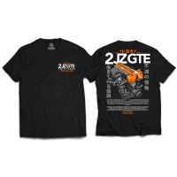 เสื้อยืดลาย TOYOTA 2JZ GTE สุดคูล เสื้อยืดแขนสั้นสำหรับผู้ชายและผู้หญิง ผ้าหนานุ่ม ไม่หดไม่ย้วย