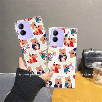 เคสหมีตุ๊กตาการ์ตูนเคสโทรศัพท์ VIVO Y17s เคส Phone Case ซิลิโคนใสปกหลังแบบนิ่ม VIVOY17s 2023