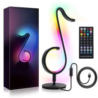 RGB Table Lamp Wall Smart LED Desk Decor Dimmable Lamp APP Control Nightstand Tiktok Media Streaming Light Lamp Christmas Gift