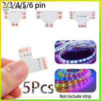 VHGG 5Pcs Lighting Accessories Splitter 8mm 10mm 12mm LED Strip Corner Connector L T X Shape 2pin 3Pin 4pin 5pin 6Pin PCB Board