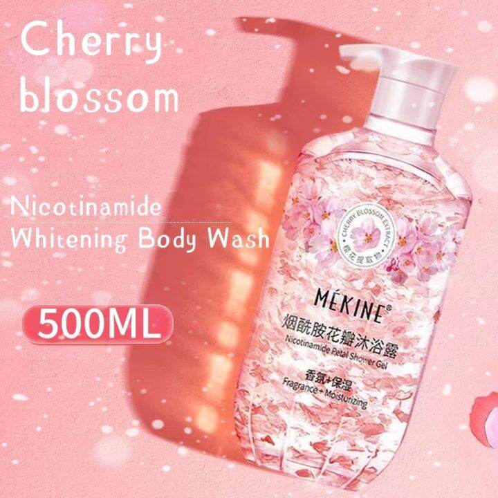 【Malaysia Ready Stock】cherry blossom niacinamide body wash whitening