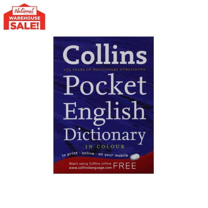 Collins Pocket English Dictionary (In Colour) Hard Cover by Collins