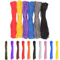 4 มม.ด้านใน 7 Strand Core สายไฟ 550 Paracord ร่มชูชีพเพื่อการอยู่รอดเชือก 100ft 31 M