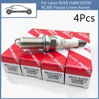 4ชิ้น90919-01249 K20HBR-11หัวเทียนอิริเดียมคู่สำหรับ Lexus IS250 LS460 GS350 RC300 Toyota Crown Aurion 90919 01249 FK20HBR11