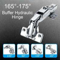 ✼❐ Furniture Hydraulic 165 degrees Stainless Steel Furniture Supplies Window Accessories Door Hinge Damper Buffer