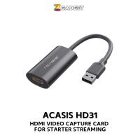 Acasis HDMI Video Capture Card HD31 For Starter streaming แคปเจอร์การ์ด สำหรับไลฟ์สด สตรีมเกมส์ แคสเกมส์