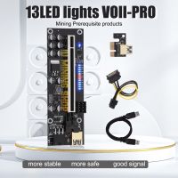 Riser Card V011-Pro ?10 capa?ไรเซอร์ การ์ด Pci-e รุ่นใหม่ล่าสุด