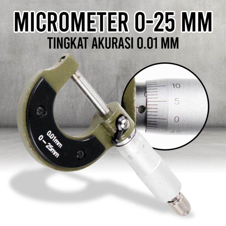 COD Mitutoyo Micrometer 025mm 0.01mm / Jangka Sorong / caliper manual