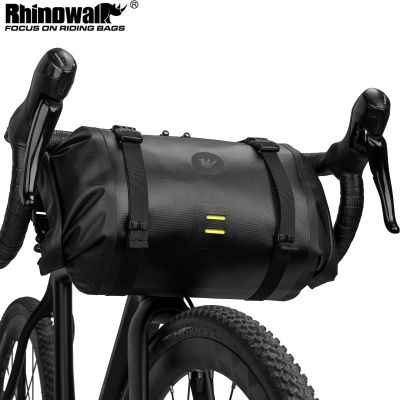 Rhinowalk Bicycle Bag Handlebar Bag Waterproof Front Tube Cycling Bag MTB Multifunction Portable 12L MTB Road Handlebar Bag