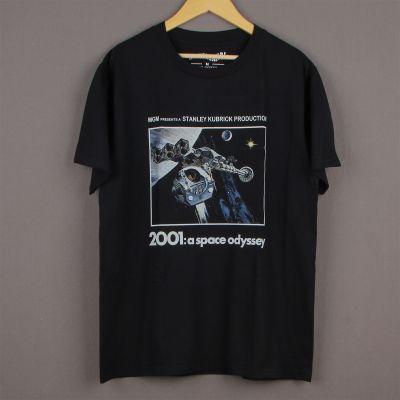 2001 A Space Odyssey T Shirt Movie Stanley Kubrick The Shining Black Cotton Summer Tee