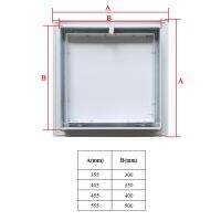 Ceiling Access Panel or ccess Door Easy-Snap Wall for 100x150mm -400x48000mm Opening Flush Universal Square Plastic White ABS