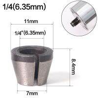 6Mm 6.35Mm 8Mm Collet Chuck Adapter แกะสลักตัดแต่งเครื่องเราเตอร์ไฟฟ้าความแม่นยำสูง