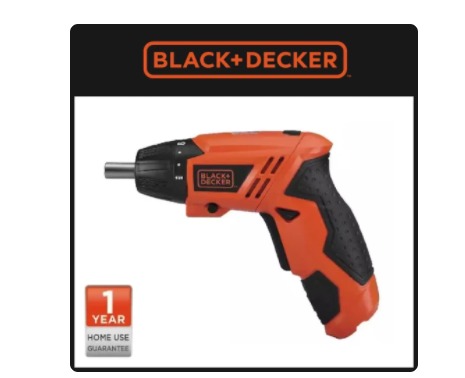 Black + Decker Bor Obeng Cordless Screwdriver 4.8V (KC4815-B1) | Lazada ...