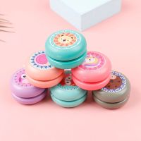 Children Yoyo Ball Cute Animal Prints Wooden Yoyo Toys Fox Owl Hedgehog Snails Toys Kids Yo-Yo Creative Yo Yo Toys For Children