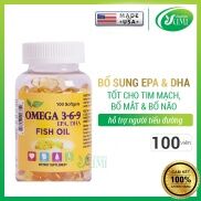 Viên Uống Dầu Cá Omega 3 Bổ Sung EPA & DHA, Tốt Cho Tim Mạch