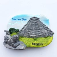 ☾ Mexico Travelling Fridge Stickers Chichen Itza Cancun Tourism Souvenirs Fridge Magnets Home Decor Wedding Gifts Magnetic Sticker