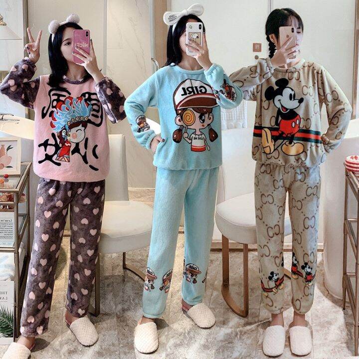 Bộ quần áo lông mặc nhà mùa đông ấm áp cho bạn nữ Bộ đồ ngủ mùa đông cho bạn gái - Q56555 | Lazada.vn Bộ Quần Áo Lông Mặc Nhà Mùa Đông Ấm Áp Cho Bạn Nữ Bộ Đồ Ngủ Mùa Đông Cho Bạn Gái - Q56555 | Lazada.Vn